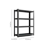 Black Steel Shelving Heavy-Duty Garage Storage Cabinets Image - 32