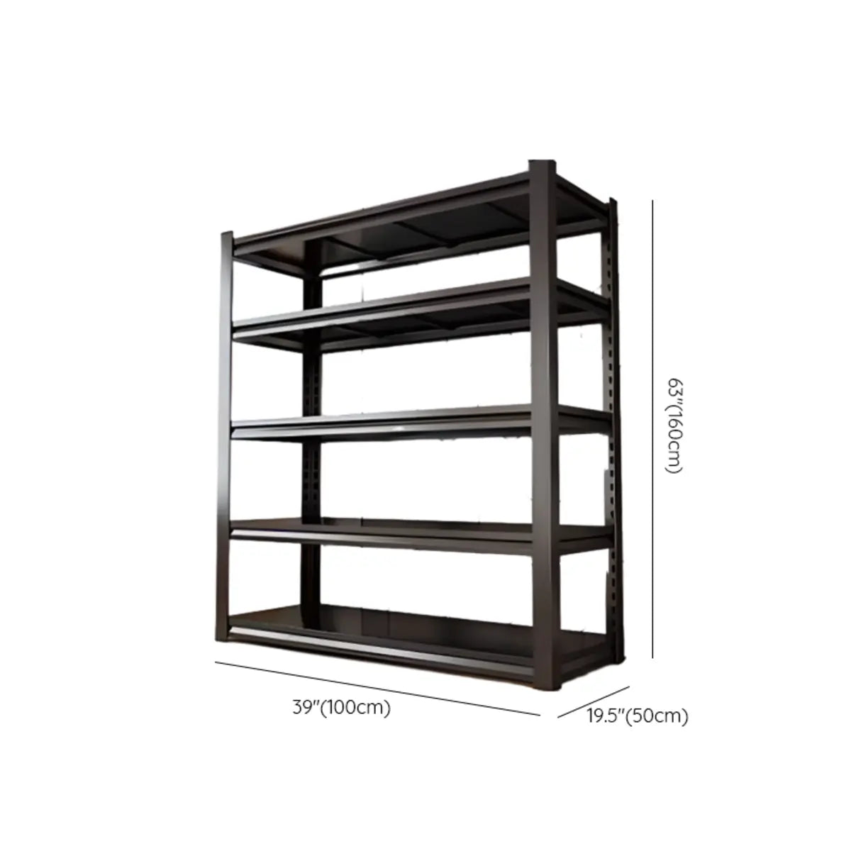 Black Steel Shelving Heavy-Duty Garage Storage Cabinets Image - 34