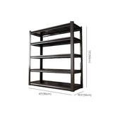 Black Steel Shelving Heavy-Duty Garage Storage Cabinets Image - 41