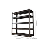 Black Steel Shelving Heavy-Duty Garage Storage Cabinets Image - 45