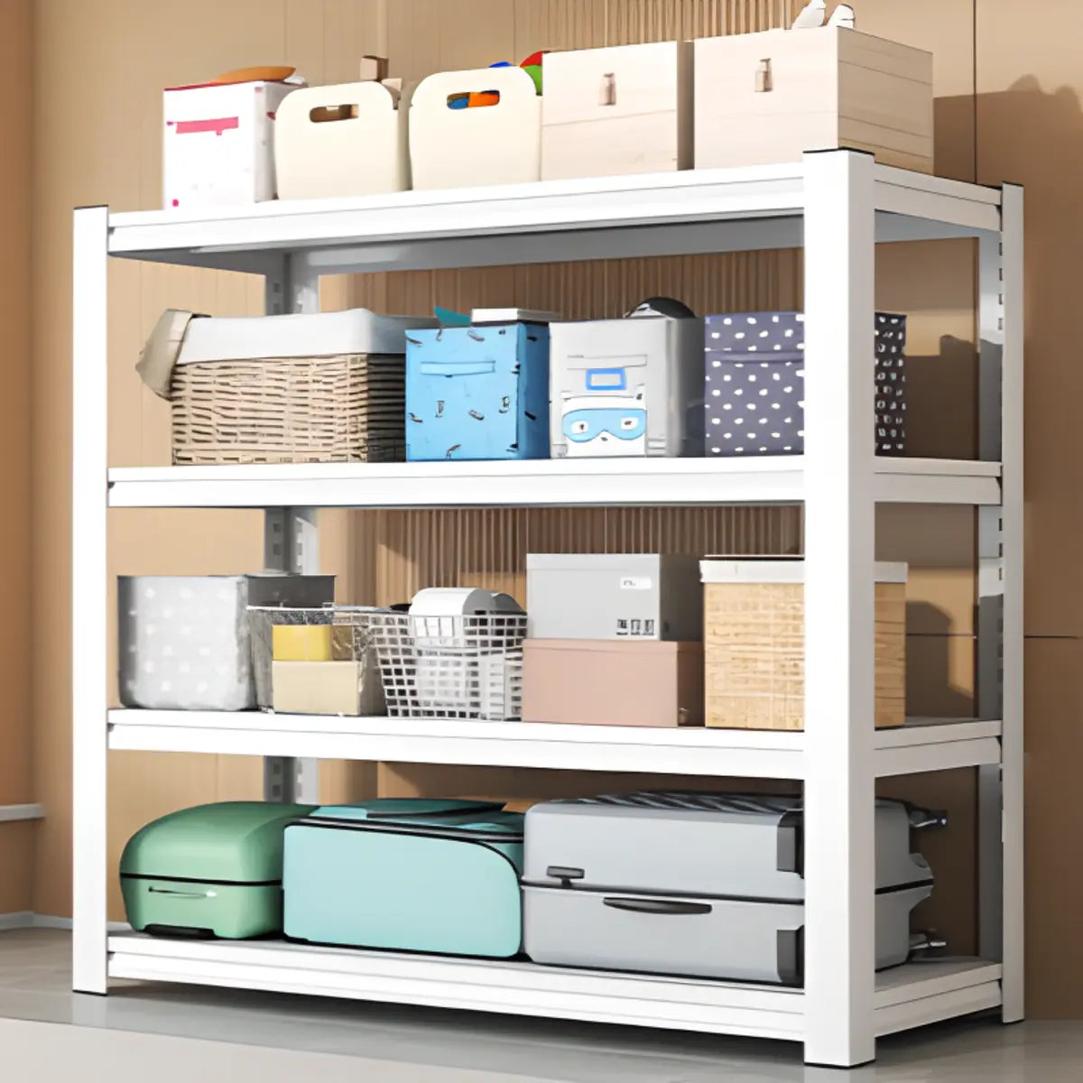 Black Steel Shelving Heavy-Duty Garage Storage Cabinets Image - 9