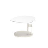 Black Stone Free Form Top Steel Base Coffee Table Image - 12