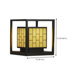 Black Stylish Square Lantern Metal Outdoor Post Light Image - 18