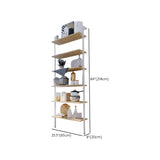 Black Stylish Wall Mounted Open Wood Etagere Bookshelf Image - 19