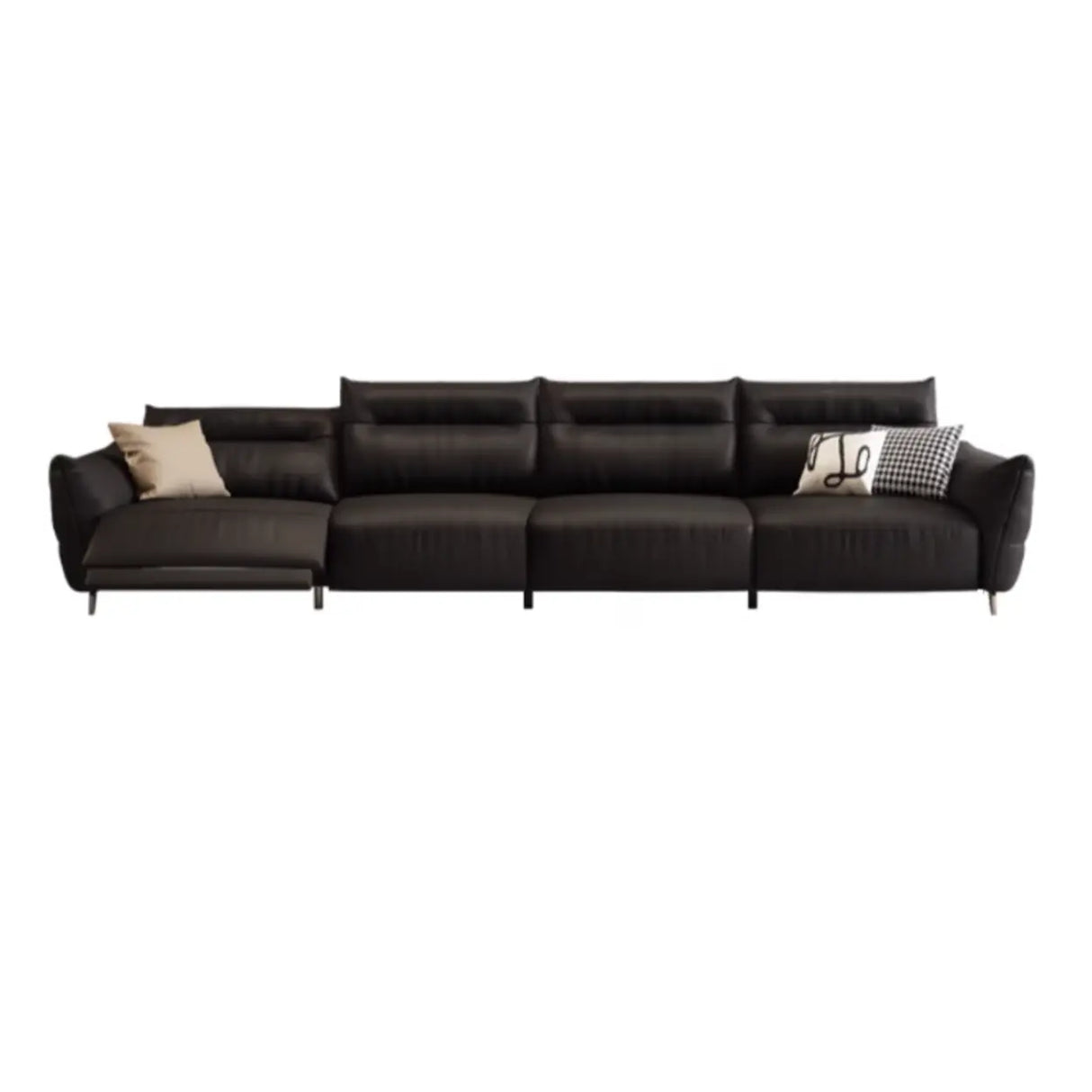 Black Tear Resistant Full Grain Cow Leather Sleeper Image - 10