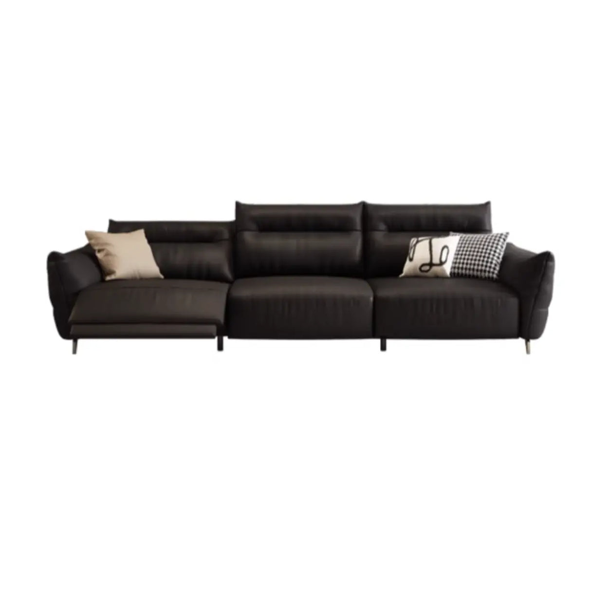 Black Tear Resistant Full Grain Cow Leather Sleeper Image - 11