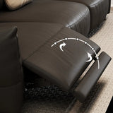 Black Tear Resistant Full Grain Cow Leather Sleeper Image - 5