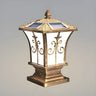 Black Vintage Garden Solar Iron Lantern Outdoor Lamp Image - 2