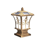 Black Vintage Garden Solar Iron Lantern Outdoor Lamp Image - 7