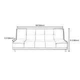 Black Water Resistant Biscuit Back 	Reclining Sleeper #size