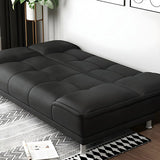 Black Water Resistant Biscuit Back 	Reclining Sleeper Image - 4