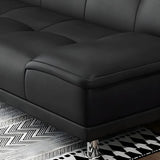 Black Water Resistant Biscuit Back 	Reclining Sleeper Image - 9