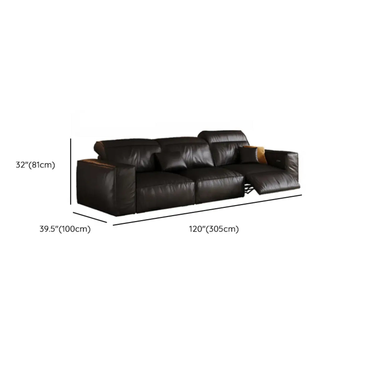 Black Water Resistant Interface Genuine Leather Sleeper Image - 17