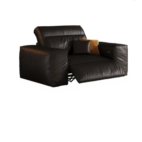Black Water Resistant Interface Genuine Leather Sleeper Image - 2