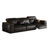 Black Water Resistant Interface Genuine Leather Sleeper Image - 5