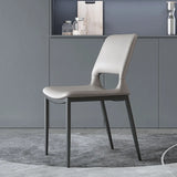 Black Water Resistant Microfiber Leather Side Chair Image - 14