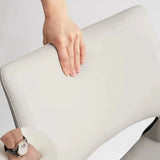 Black Water Resistant Microfiber Leather Side Chair Image - 9