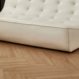 Black Water Resistant Nappa Leather Foam Fill Sofa Image - 12