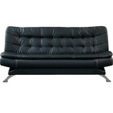 Black Waterproof Faux Leather Sofa Set for Reception Image - 9