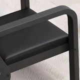 Black Waterproof Leather Metal Frame Sofa Seating Group Image - 10