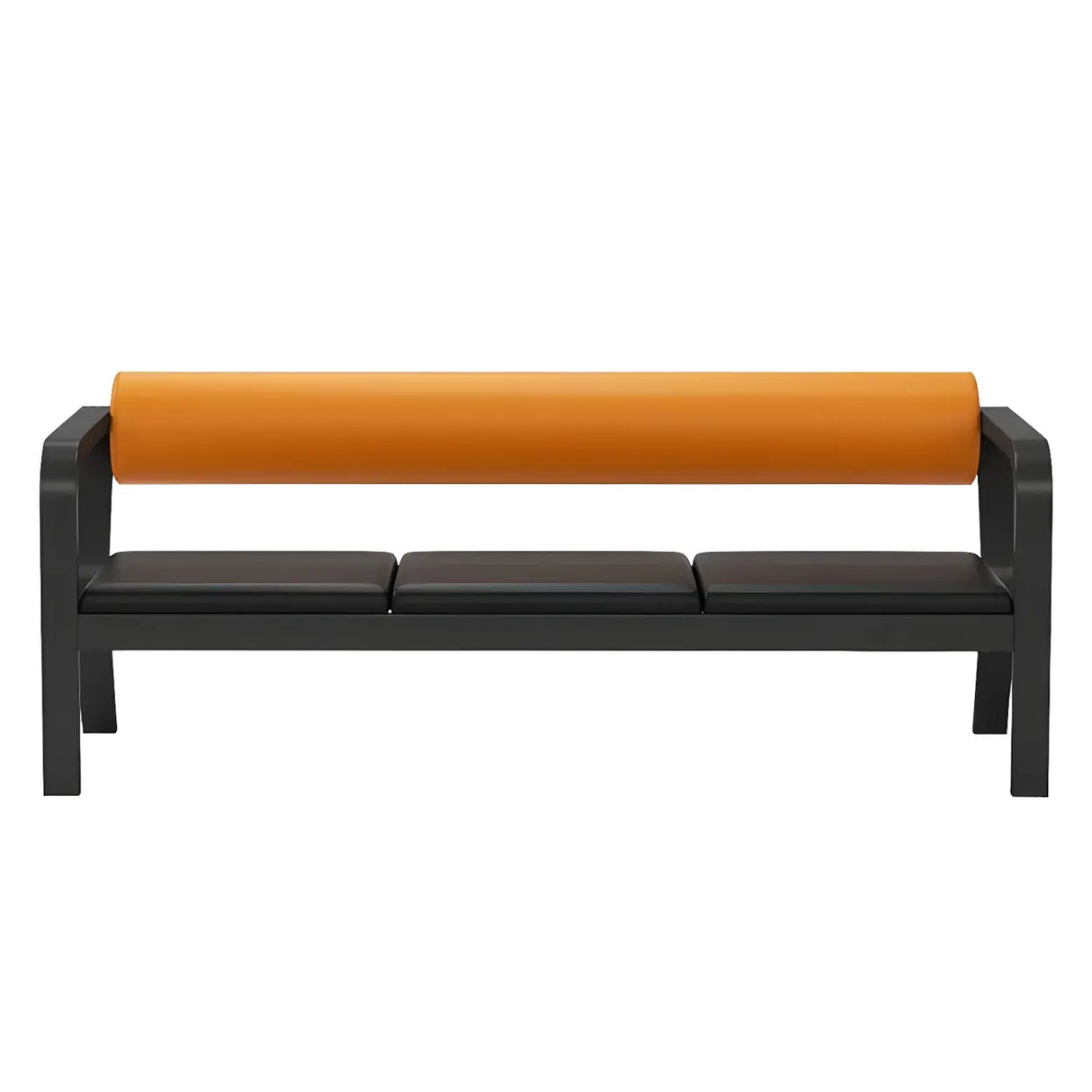 Black Waterproof Leather Metal Frame Sofa Seating Group Image - 9