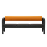 Black Waterproof Leather Metal Frame Sofa Seating Group Image - 9