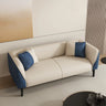 Black-White Stain Resistant Leather Foam Fill Sofa Image - 7