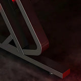 Black Wooden Rectangular Sledge Small Gaming Desk Image - 4
