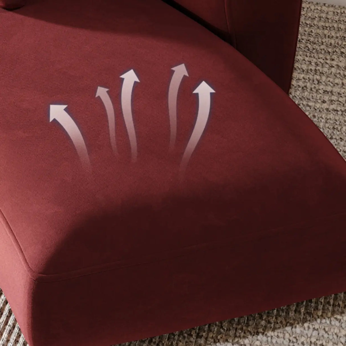 Blackish Green Frosted Velvet Tight Back Foam Fill Sofa Image - 10