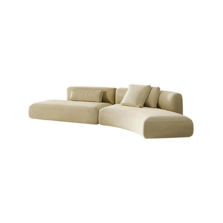 Blackish Green Frosted Velvet Tight Back Foam Fill Sofa Image - 2