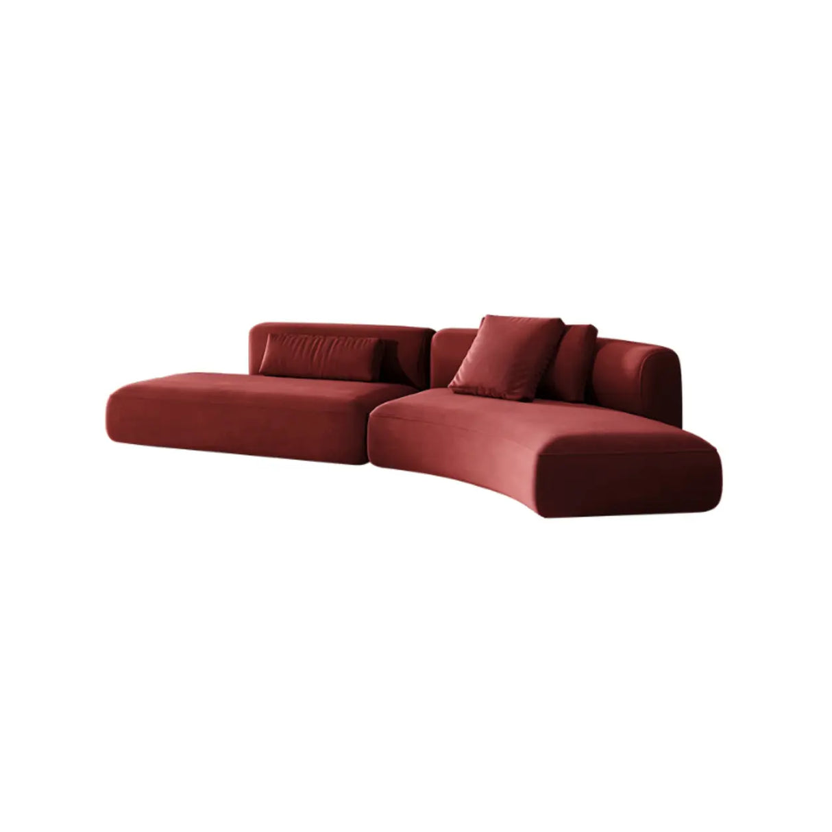 Blackish Green Frosted Velvet Tight Back Foam Fill Sofa Image - 5
