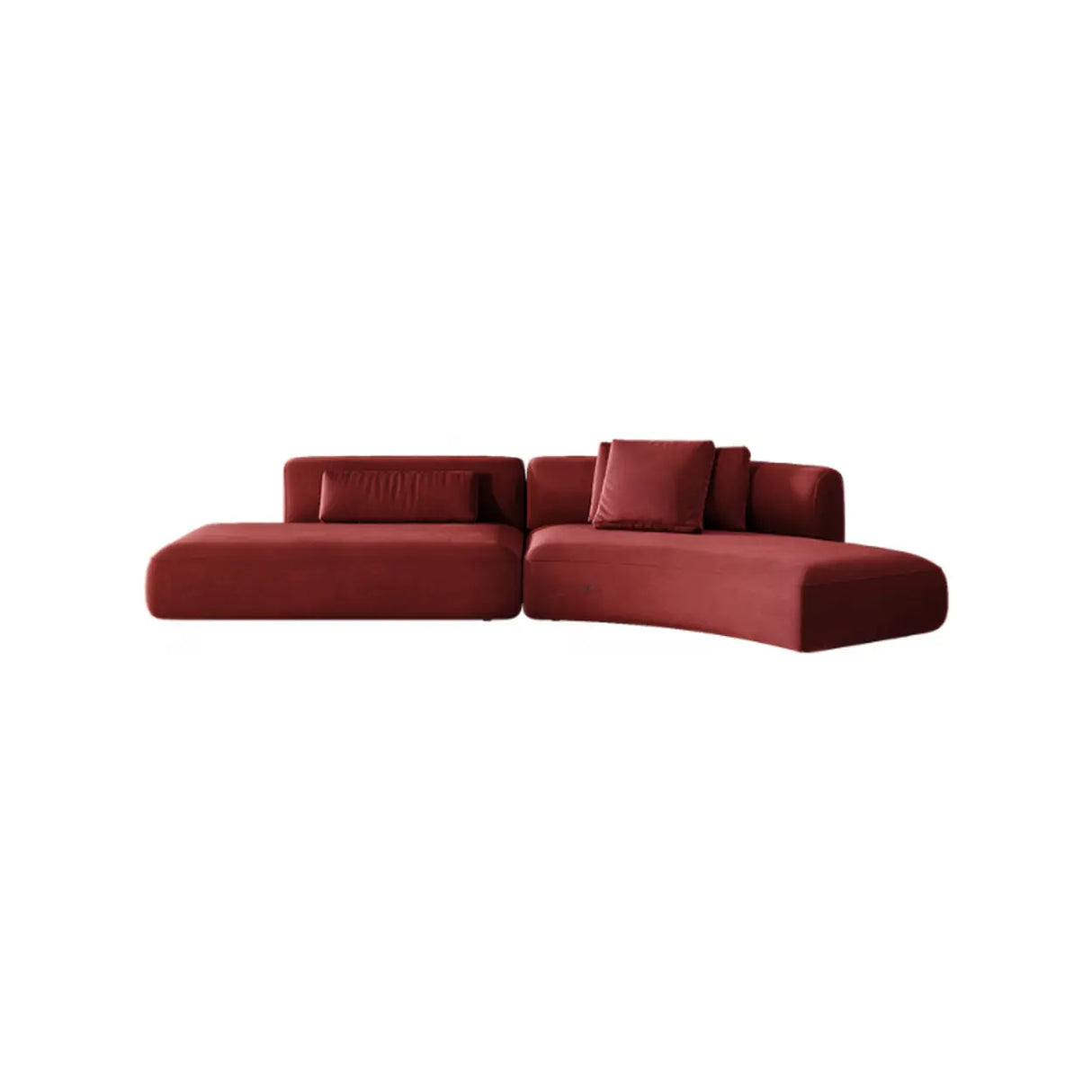 Blackish Green Frosted Velvet Tight Back Foam Fill Sofa Image - 8