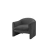 Blue Flannel Removable Cushions Fixed Back Arm Chair Image - 7