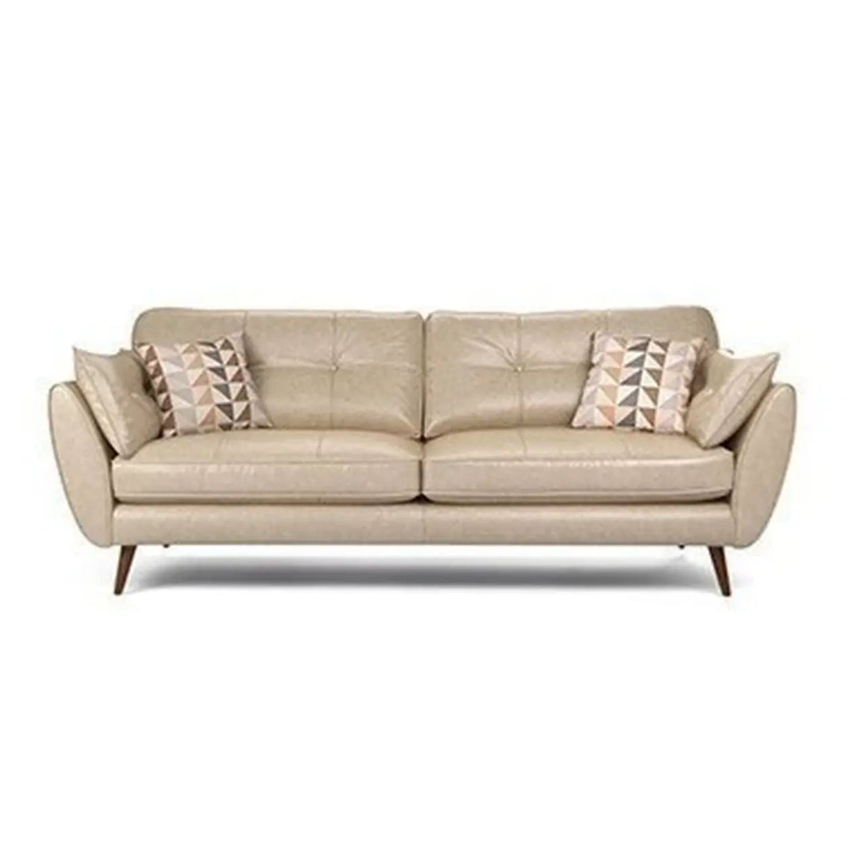 Blue Waterproof Leather Wood Frame Loveseat with Pillow Image - 10