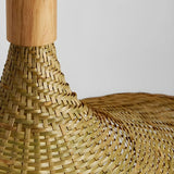 Bohemian Asymmetrical Bamboo Dining Light Beige Medium Single Pendant Image - 12