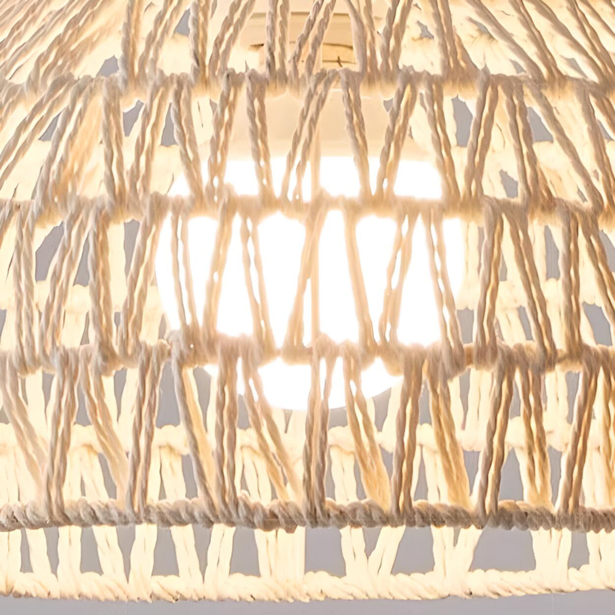 Boho Bowl Wood LED Kitchen Island Pendant Lights Image - 7