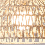 Boho Bowl Wood LED Kitchen Island Pendant Lights Image - 7