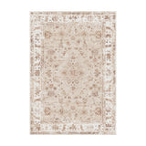 Boho Rectangle Cotton Beige Living Room Area Rug Image - 3