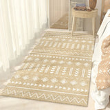 Boho Rectangular Cotton Gray Bedroom Area Rug Image - 12