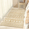 Boho Rectangular Cotton Gray Bedroom Area Rug Image - 12