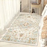 Boho Rectangular Cotton Gray Bedroom Area Rug Image - 19