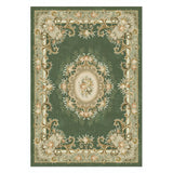 Boho Rectangular Polymer Geometric Aqua Area Rug Image - 14