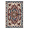 Boho Rectangular Polymer Geometric Aqua Area Rug Image - 15