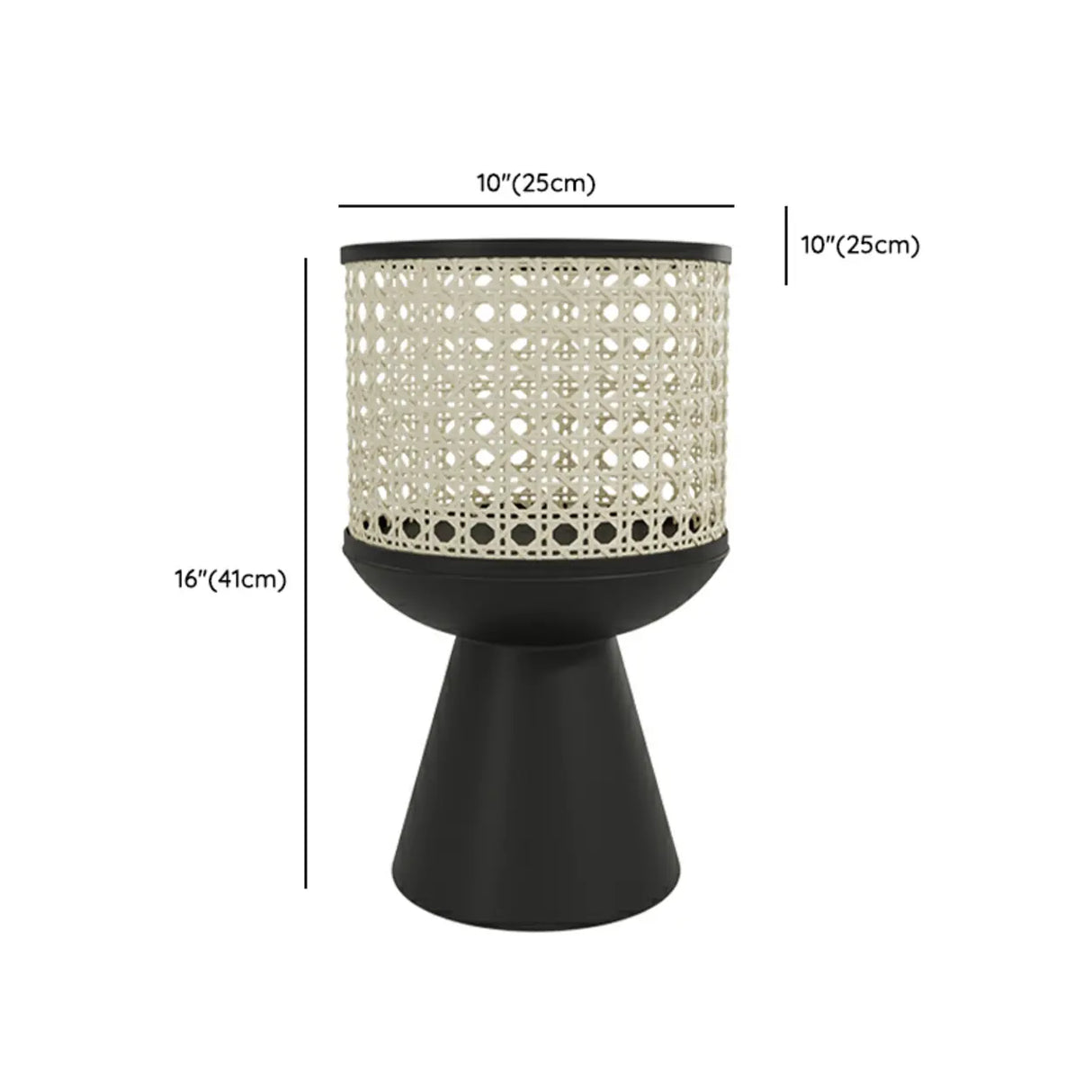 Boho Round Metal Pedestal Black 1 Tier Plant Stand 