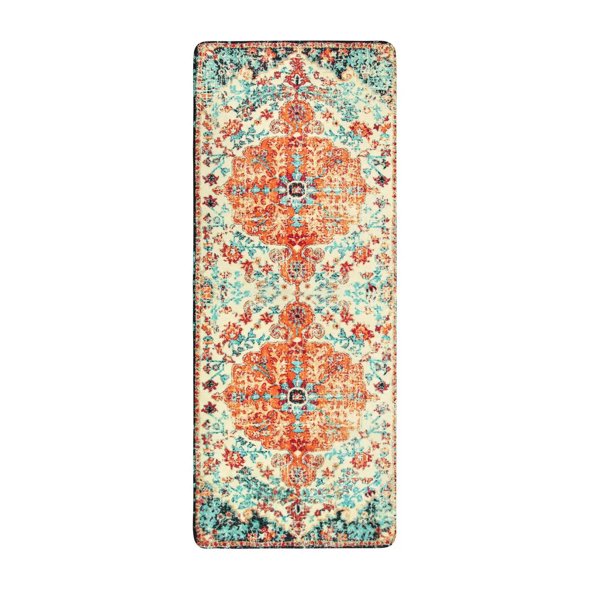 Boho Southwestern Rectangular Brick Red Area Rug Image - 5