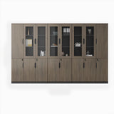 Bookcase Included Tall Vertical Wood Brown Filing Cabinet Image - 13
