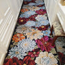 Botanical Rectangular Fabric Green Hallway Area Rug Image - 4