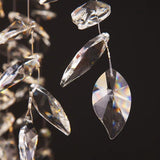Branch Cascading Crystal Leaves Luxury Gold Chandelier Image - 9