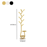 Branch Metal Shelves and Hooks Coat Rack with Storage #size