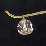 Brass Multi Ball Crystal Semi-Flush Mount Lamp 13-Lamp Image - 13